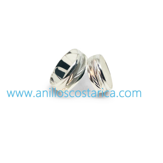 Argollas de Matrimonio Plata con Oro | Anilloscostarica.com